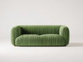 Canapé 2 places-Tissu-180x85x75 cm-Vert-Style contemporain