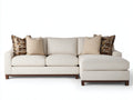 Canapé d'angle-Tissu-320x220x85 cm-Beige-Style contemporain