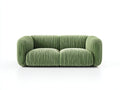 Canapé 2 places-Tissu-172x88x78 cm-Vert-Style contemporain