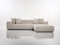Canapé d'angle-Tissu-320x220x82 cm-Beige-Style contemporain