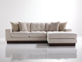 Canapé d'angle-Tissu-290x160x85 cm-Beige-Design contemporain
